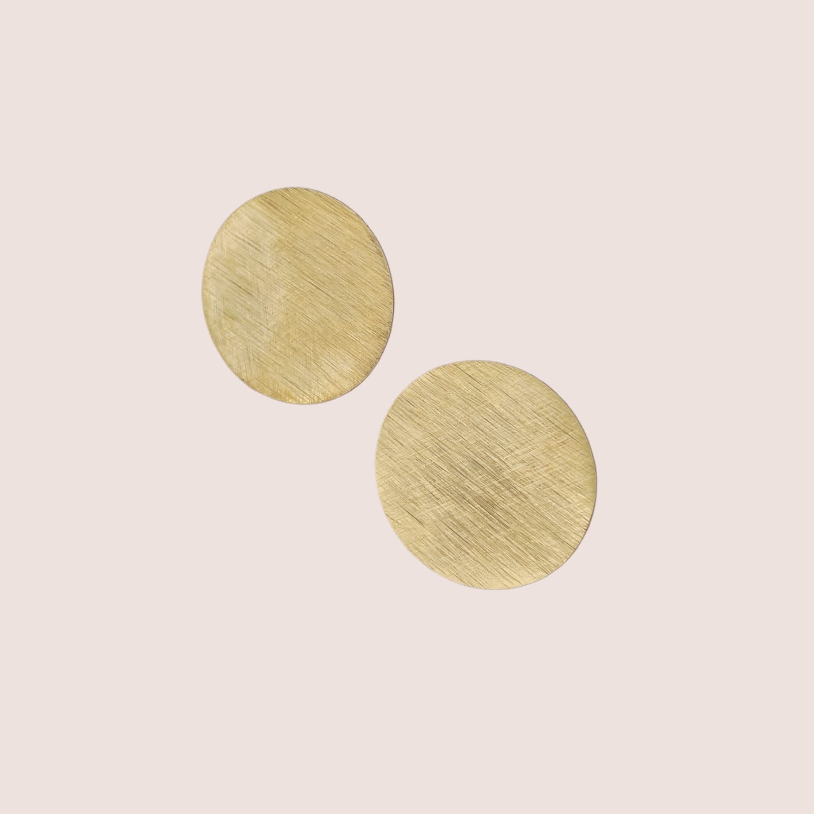 Orecchini satin tondi gold