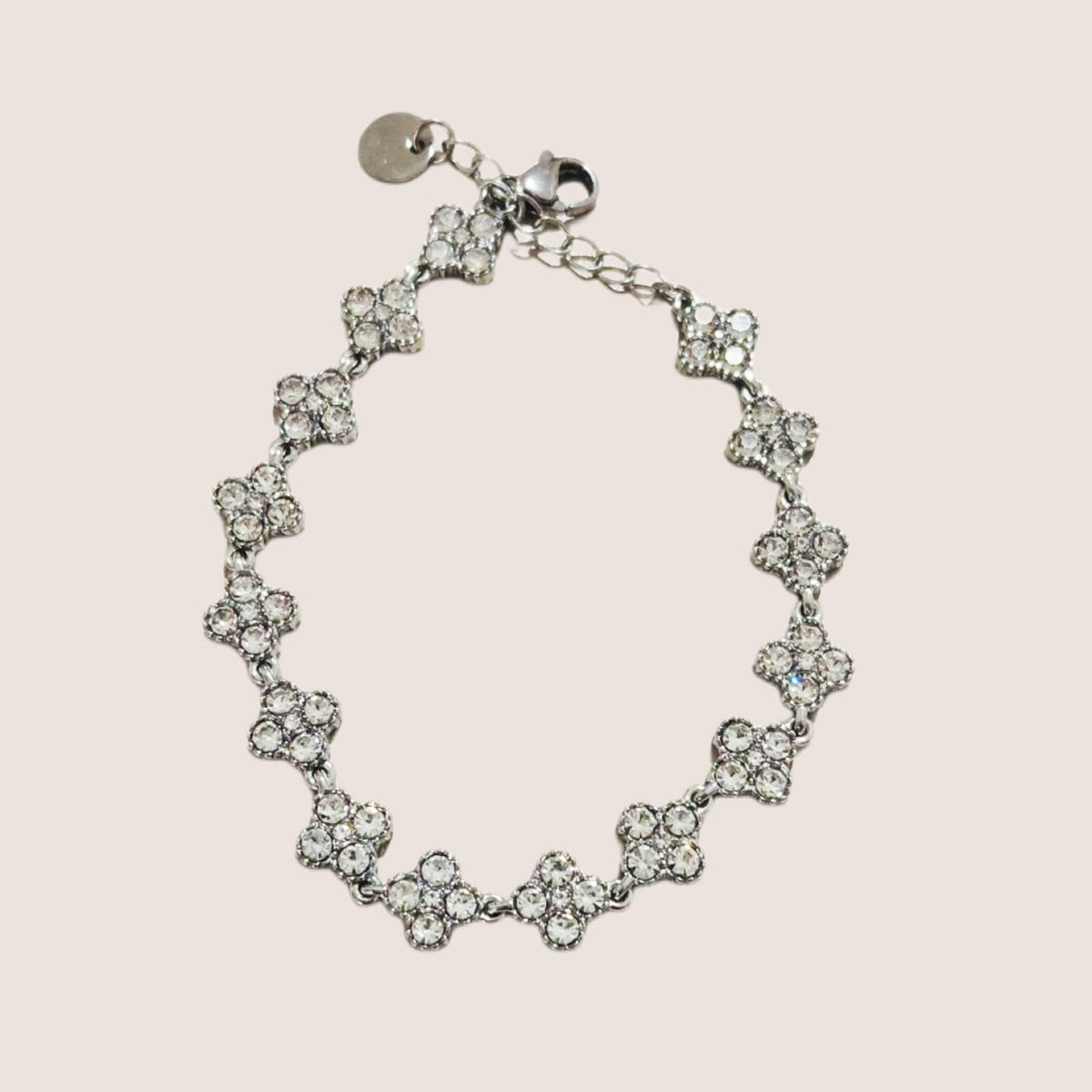 Bracciale Fiore con zirconi bianchi