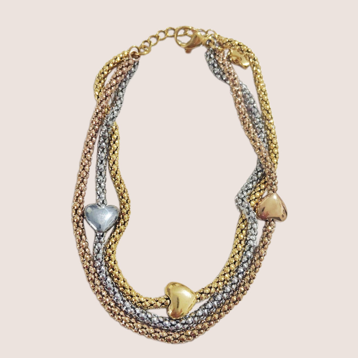 Bracciale Triplo Cuore